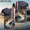 Bluejose Walleye Fishing American Flag Fishing Long Sleeves