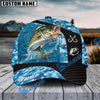 Bluejose Bass Fishing Blue Camo Personalized Cap