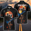 BlueJose Billiards Ball 8 & Ball 9 Bear Forest Personalized Name & Team Name Shirt (4 Colors)