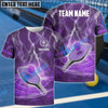 BlueJose Pickleball Lightning Paddle Custom Name & Team 3D Shirt (4 Colors)