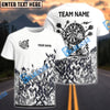 BlueJose Darts Funny Pixel Master Personalized Name, Team Name Shirt