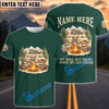 BlueJose Racoon Camping We Will Get There When We Get There Personalized Name Shirts