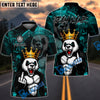 BlueJose Darts Panda King Savage Mood Customized Name, Team Name 3D Shirt (4 Colors)