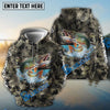 Bluejose Pike Fishing Camouflage Custom Name Shirts