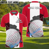 BlueJose Golf Flag Customized Name, Team Name 3D Shirts (4 Colors)