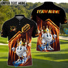BlueJose Golf Funny Customized Name, Team Name 3D Shirts (4 Colors)