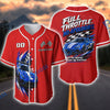 Bluejose Racing Car "Full Throttle No Apologies" Supercar Baseball Jersey