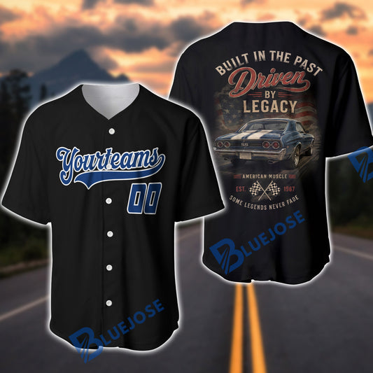 BlueJose 1967 Chevrolet Chevelle SS Driven By Legacy 3D Baseball Jersey