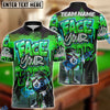 BlueJose Billiards 8 Ball Graffiti Street Art Face Your Fear Style Personalized Name, Team Name Unisex Shirt (4 Colors)