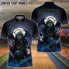 BlueJose Bowling And Pins Dark Demon Horror Style Customized Name, Team Name 3D Shirt (4 Colors)