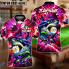 BlueJose Billiards 9-Ball Lightning Shark Personalized Name Shirt (4 Colors)