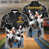 BlueJose Bowling And Pins Punisher Bomb Customized Name, Team Name 3D Shirt (4 Colors)