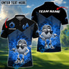BlueJose Golf Funny Ball Multicolor Customized Name, Team Name 3D Shirts (4 Colors)