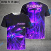 BlueJose Flame Strike Disc Golf Shirt Personalized Name, Team Name 3D Shirt (4 Colors)