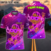 BlueJose Darts Neon Skater Target Cartoon Style Customized Name, Team Name 3D Shirt (4 Colors)