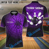 BlueJose Bowling And Pins Spider Web Customized Name, Team Name 3D Shirt (4 Colors)
