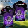 BlueJose Golf Funny Ball Multicolor Customized Name, Team Name 3D Shirts (4 Colors)