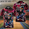 BlueJose Bowling Hiphop Gorilla Design Customized Name, Team Name 3D Shirt (4 Colors)