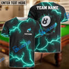 BlueJose Billiards Ball 8 The Power Of The God Of Thunder Personalized Name, Team Name Unisex Shirt (4 Colors)