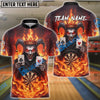 BlueJose Darts Evil Joker Fire Cards Customized Name, Team Name 3D Shirt (4 Colors)