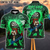 BlueJose Darts Bulldog Fire Flames Customized Name, Team Name 3D Shirt (4 Colors)