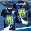 BlueJose Pickleball Wind Blade Personalized Name, Team Name Unisex Shirt (4 Colors)