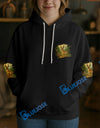 BlueJose Black Pronghorn Hunter Personalized Name Hoodie For Hunting Lover