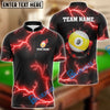 BlueJose Billiards Ball 9 The Power Of The God Of Thunder Personalized Name Shirt (4 Colors)