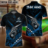 BlueJose Billiards Dragon 8 Ball Fire Shadow Customized Name, Team Name 3D Shirt (6 Colors)
