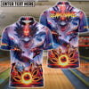 BlueJose Bowling Dragon Inferno Personalized Name, Team Name 3D Shirt