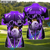 BlueJose Golf Thunder Funny Ball Personalized Name, Team Name 3D Shirt (4 Colors)