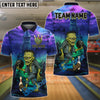 BlueJose Bowling Zombie Horror Night Castle Personalized Name, Team Name 3D Shirt