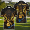 BlueJose Dragon Fairway Golf Polo Customized Name, Team Name 3D Shirts (4 Colors)