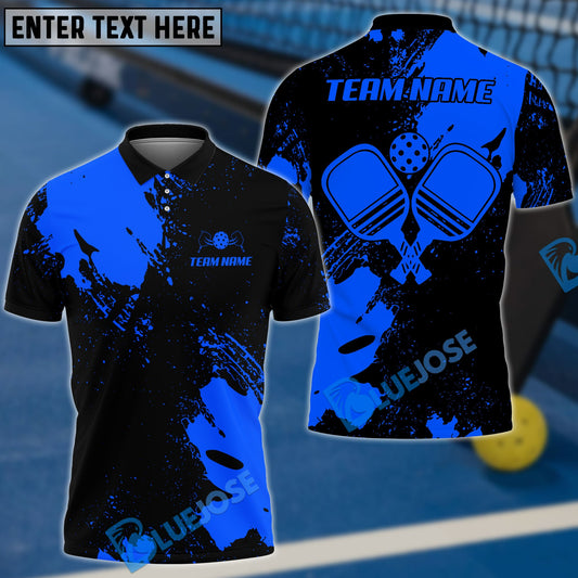 BlueJose Pickleball Ink Color Personalized Name, Team Name 3D Shirt (5 Colors)