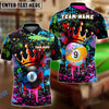 BlueJose Billiards 8-Ball And 9-Ball Pool Graffiti King Personalized Name, Team Name Unisex Shirt