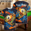 BlueJose Billiard Ball 8 & 9 Graffiti Street Style Personalized Name, Team Name Unisex Shirt