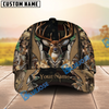 BlueJose Deer Hunting The Best Of Flag Multicolor Option Personalized Name 3D Cap