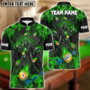 BlueJose Billiards Ball 8 & 9 Grim Reaper Fire Design Personalized Name Shirt (4 Colors)