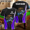 BlueJose Billiards Cowboy 8 Ball Cartoon Style Personalized Name Shirt (4 Colors)