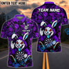 BlueJose Darts Urban Crazy Bunny Customized Name, Team Name 3D Shirt (4 Colors)