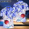 BlueJose Bowling And Pins Color Tornado Customized Name 3D Shirt (4 Colors)