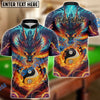 BlueJose Billiards Ball 8 & 9 Yinyang Fire Dragon Customized Name, Team Name 3D Shirt