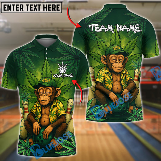 BlueJose Bowling Monkey 420 Personalized Shirt