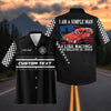 BlueJose I'm a Simple Man - I Like Racing And Believe in Jesus - Custom Photo Racing Shirt (9 colors)