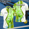 BlueJose Pickleball Fire Smoke Personalized Name, Team Name Unisex Shirt (4 Colors)