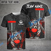 BlueJose Blazing Leopard Strike Disc Golf Polo Personalized Name, Team Name 3D Shirt (4 Colors)