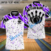 BlueJose Bowling And Pins Retro Customized Name, Team Name 3D Shirt (4 Colors)