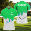 BlueJose  Golf Ice Cream Melting On Ball Cone Multicolor Option Polo Shirt (6 Colors)