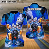 BlueJose Bowling And Pins Bad Attitude Cartoon Beer Party Gang Customized Name, Team Name 3D Shirt (4 Colors)