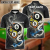 BlueJose Billiards 8 And 9 Ball Black And White Dragon Couple Personalized Shirt